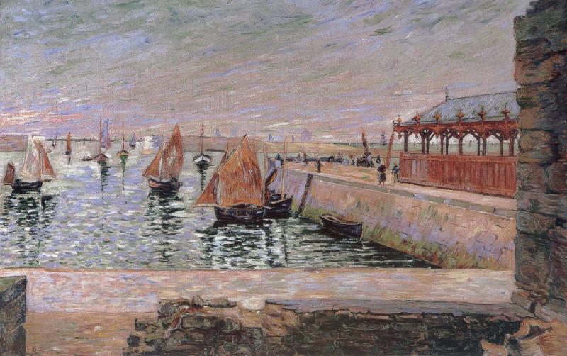 Paul Signac port tn bessin oil painting image